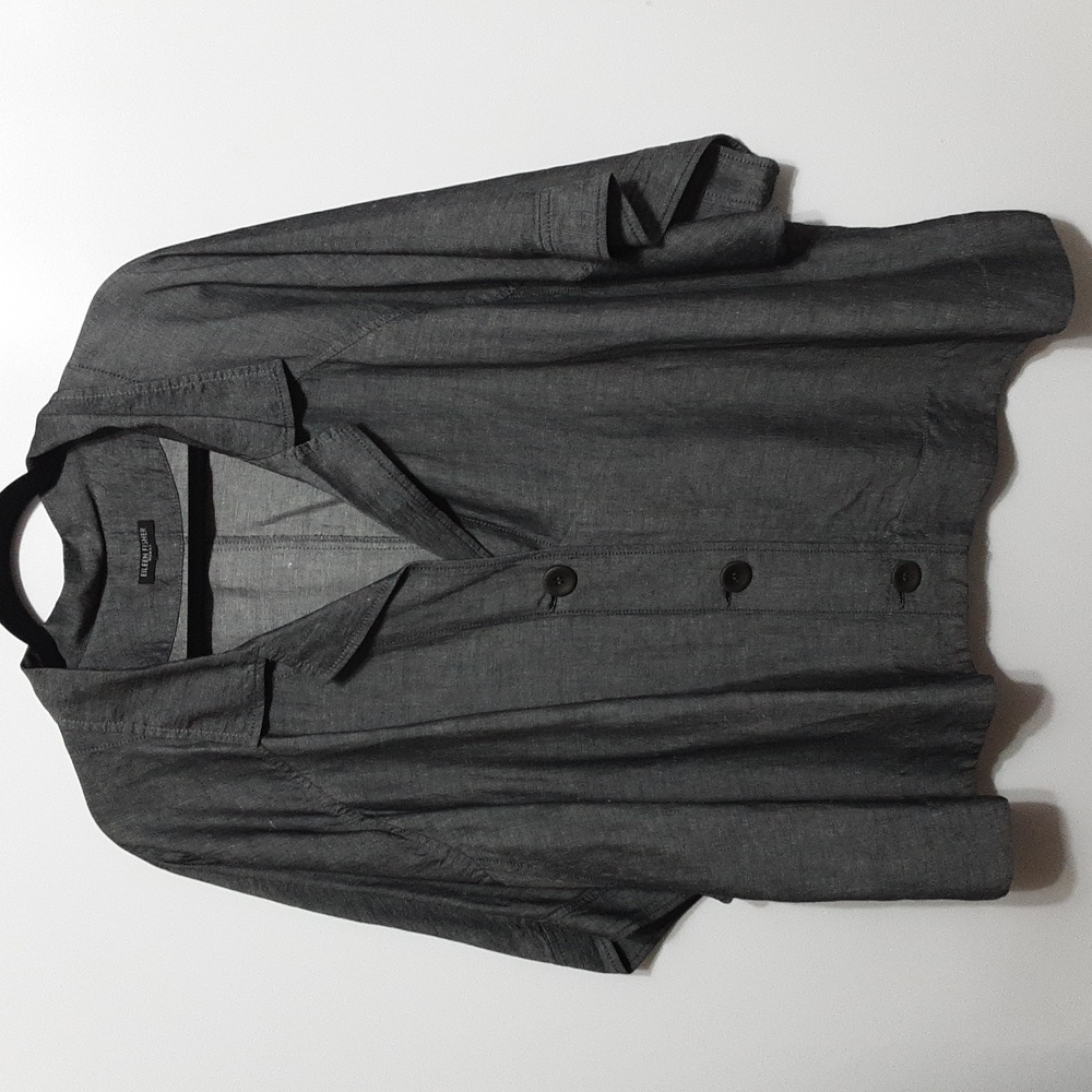 Eileen Fisher Women Boho Kimono Style Crop Jacket